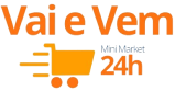 logo vai e vem minimarket 24h